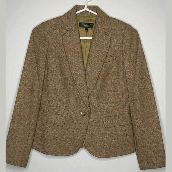 Talbots Jackets & Blazers - Talbots blazer wool blend 4P brown flecked